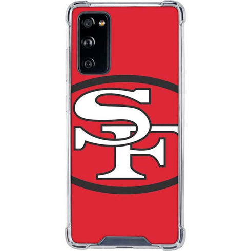 NFL San Francisco 49ers Retro Logo Galaxy S20 FE Clear Case